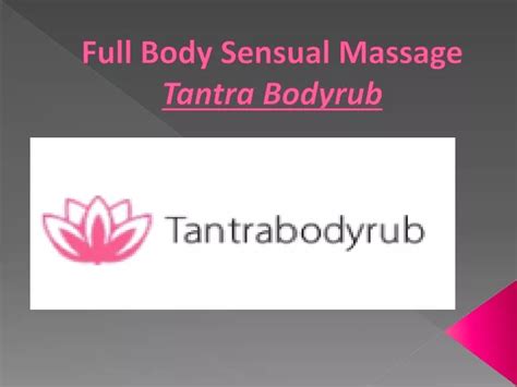 Full Body Sensual Massage Sexual massage Tanjungbalai